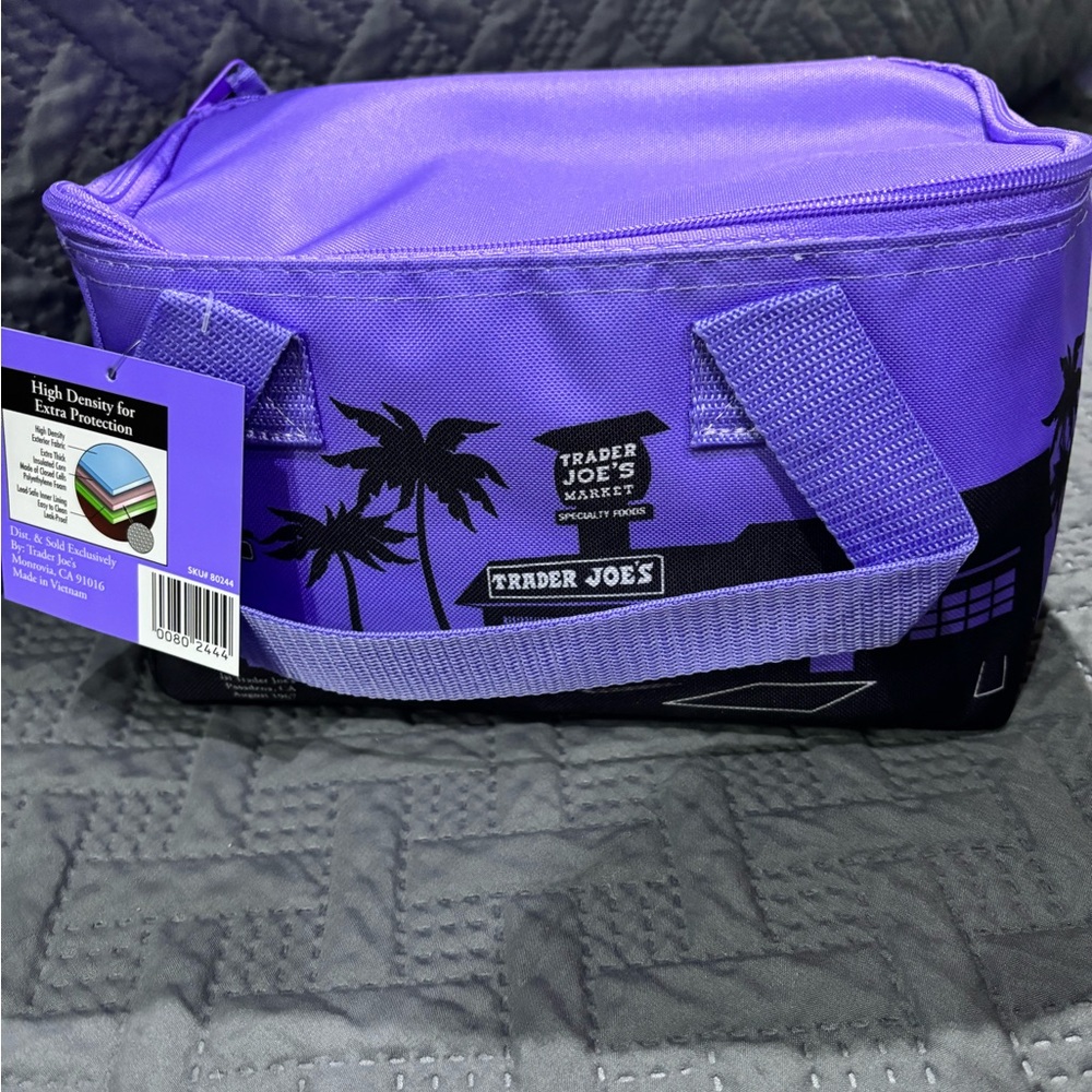 Trader Joe's Purple Insulated Lunch Bag